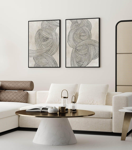Linear Waves in Sage I | Framed Canvas-CANVAS-You can shop wall art online with Olive et Oriel for everything from abstract art to fun kids wall art. Our beautiful modern art prints and canvas art are available from large canvas prints to wall art paintings and our proudly Australian artwork collection offers only the highest quality framed large wall art and canvas art Australia - You can buy fashion photography prints or Hampton print posters and paintings on canvas from Olive et Oriel and hav