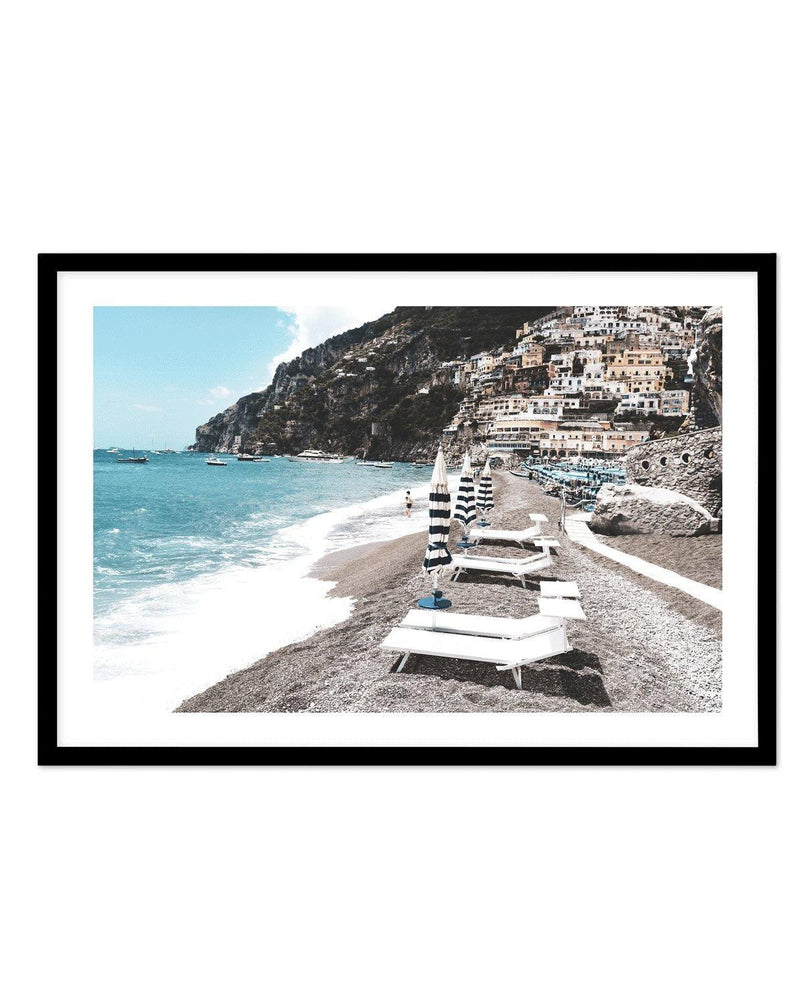 Midday in Positano Art Print-PRINT-Olive et Oriel-Olive et Oriel-A5 | 5.8" x 8.3" | 14.8 x 21cm-Black-With White Border-Buy-Australian-Art-Prints-Online-with-Olive-et-Oriel-Your-Artwork-Specialists-Austrailia-Decorate-With-Coastal-Photo-Wall-Art-Prints-From-Our-Beach-House-Artwork-Collection-Fine-Poster-and-Framed-Artwork