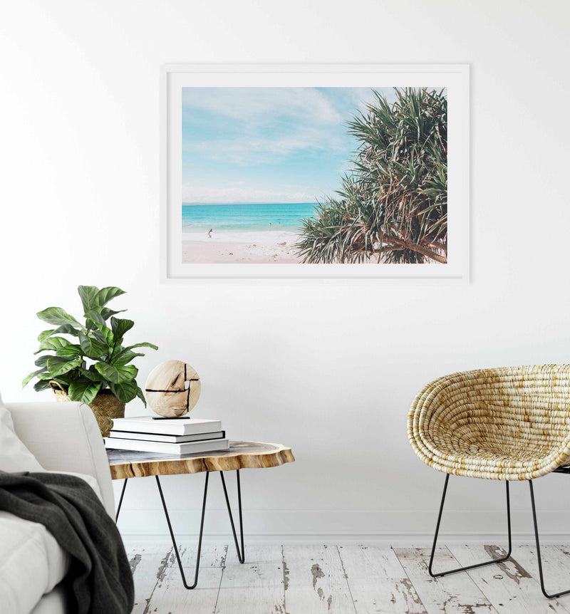 No Surf | Wategos Art Print-PRINT-Olive et Oriel-Olive et Oriel-Buy-Australian-Art-Prints-Online-with-Olive-et-Oriel-Your-Artwork-Specialists-Austrailia-Decorate-With-Coastal-Photo-Wall-Art-Prints-From-Our-Beach-House-Artwork-Collection-Fine-Poster-and-Framed-Artwork