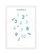 Outer Space | Numbers Art Print-PRINT-Olive et Oriel-Olive et Oriel-A5 | 5.8" x 8.3" | 14.8 x 21cm-White-With White Border-Buy-Australian-Art-Prints-Online-with-Olive-et-Oriel-Your-Artwork-Specialists-Austrailia-Decorate-With-Coastal-Photo-Wall-Art-Prints-From-Our-Beach-House-Artwork-Collection-Fine-Poster-and-Framed-Artwork
