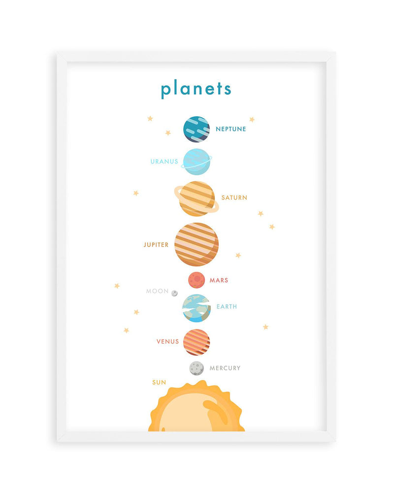 Outer Space | Planets Art Print-PRINT-Olive et Oriel-Olive et Oriel-A5 | 5.8" x 8.3" | 14.8 x 21cm-White-With White Border-Buy-Australian-Art-Prints-Online-with-Olive-et-Oriel-Your-Artwork-Specialists-Austrailia-Decorate-With-Coastal-Photo-Wall-Art-Prints-From-Our-Beach-House-Artwork-Collection-Fine-Poster-and-Framed-Artwork