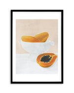 Papaya Art Print-PRINT-Olive et Oriel-Olive et Oriel-A5 | 5.8" x 8.3" | 14.8 x 21cm-Black-With White Border-Buy-Australian-Art-Prints-Online-with-Olive-et-Oriel-Your-Artwork-Specialists-Austrailia-Decorate-With-Coastal-Photo-Wall-Art-Prints-From-Our-Beach-House-Artwork-Collection-Fine-Poster-and-Framed-Artwork
