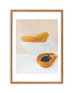 Papaya Art Print-PRINT-Olive et Oriel-Olive et Oriel-50x70 cm | 19.6" x 27.5"-Walnut-With White Border-Buy-Australian-Art-Prints-Online-with-Olive-et-Oriel-Your-Artwork-Specialists-Austrailia-Decorate-With-Coastal-Photo-Wall-Art-Prints-From-Our-Beach-House-Artwork-Collection-Fine-Poster-and-Framed-Artwork