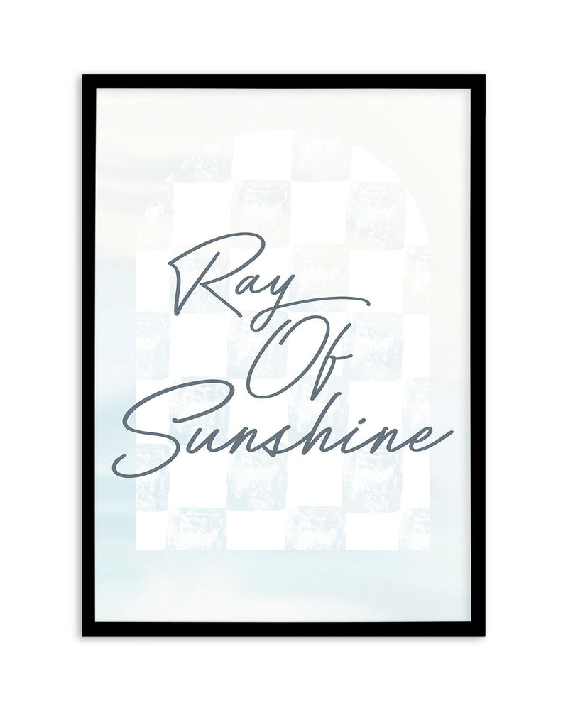 Ray of Sunshine Art Print-PRINT-Olive et Oriel-Olive et Oriel-A5 | 5.8" x 8.3" | 14.8 x 21cm-Black-With White Border-Buy-Australian-Art-Prints-Online-with-Olive-et-Oriel-Your-Artwork-Specialists-Austrailia-Decorate-With-Coastal-Photo-Wall-Art-Prints-From-Our-Beach-House-Artwork-Collection-Fine-Poster-and-Framed-Artwork