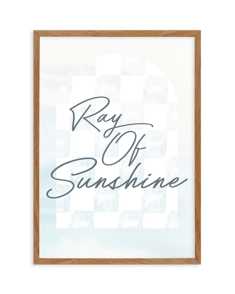 Ray of Sunshine Art Print-PRINT-Olive et Oriel-Olive et Oriel-50x70 cm | 19.6" x 27.5"-Walnut-With White Border-Buy-Australian-Art-Prints-Online-with-Olive-et-Oriel-Your-Artwork-Specialists-Austrailia-Decorate-With-Coastal-Photo-Wall-Art-Prints-From-Our-Beach-House-Artwork-Collection-Fine-Poster-and-Framed-Artwork