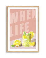 When Life Gives You Lemons I Art Print-PRINT-Olive et Oriel-Olive et Oriel-A5 | 5.8" x 8.3" | 14.8 x 21cm-Oak-With White Border-Buy-Australian-Art-Prints-Online-with-Olive-et-Oriel-Your-Artwork-Specialists-Austrailia-Decorate-With-Coastal-Photo-Wall-Art-Prints-From-Our-Beach-House-Artwork-Collection-Fine-Poster-and-Framed-Artwork