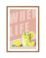 When Life Gives You Lemons I Art Print-PRINT-Olive et Oriel-Olive et Oriel-50x70 cm | 19.6" x 27.5"-Walnut-With White Border-Buy-Australian-Art-Prints-Online-with-Olive-et-Oriel-Your-Artwork-Specialists-Austrailia-Decorate-With-Coastal-Photo-Wall-Art-Prints-From-Our-Beach-House-Artwork-Collection-Fine-Poster-and-Framed-Artwork