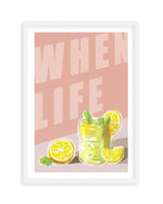 When Life Gives You Lemons I Art Print-PRINT-Olive et Oriel-Olive et Oriel-A5 | 5.8" x 8.3" | 14.8 x 21cm-White-With White Border-Buy-Australian-Art-Prints-Online-with-Olive-et-Oriel-Your-Artwork-Specialists-Austrailia-Decorate-With-Coastal-Photo-Wall-Art-Prints-From-Our-Beach-House-Artwork-Collection-Fine-Poster-and-Framed-Artwork