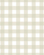 Small Gingham Check New Neutral Green Wallpaper