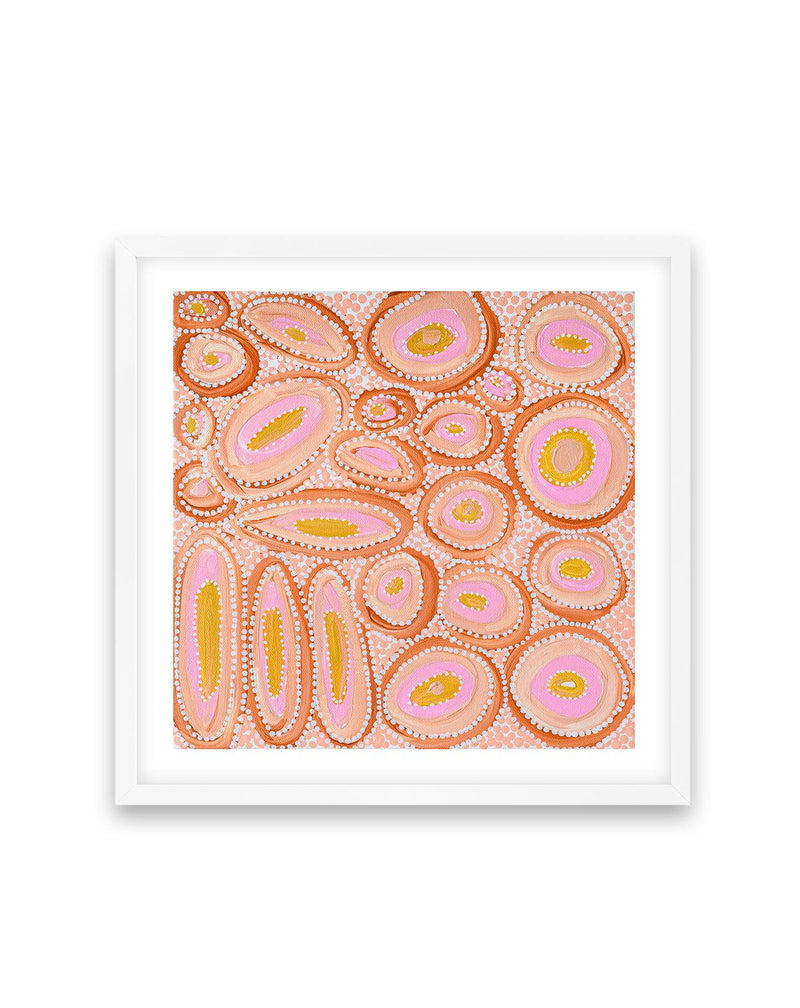 The Circle of Life by Bigi Nagala Art Print-PRINT-Olive et Oriel-Bigi Nagala-70x70 cm | 27.5" x 27.5"-White-With White Border-Buy-Australian-Art-Prints-Online-with-Olive-et-Oriel-Your-Artwork-Specialists-Austrailia-Decorate-With-Coastal-Photo-Wall-Art-Prints-From-Our-Beach-House-Artwork-Collection-Fine-Poster-and-Framed-Artwork