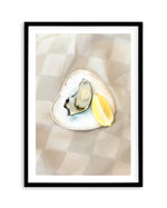 The Oyster Art Print-PRINT-Olive et Oriel-Olive et Oriel-A5 | 5.8" x 8.3" | 14.8 x 21cm-Black-With White Border-Buy-Australian-Art-Prints-Online-with-Olive-et-Oriel-Your-Artwork-Specialists-Austrailia-Decorate-With-Coastal-Photo-Wall-Art-Prints-From-Our-Beach-House-Artwork-Collection-Fine-Poster-and-Framed-Artwork