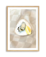 The Oyster Art Print-PRINT-Olive et Oriel-Olive et Oriel-A5 | 5.8" x 8.3" | 14.8 x 21cm-Oak-With White Border-Buy-Australian-Art-Prints-Online-with-Olive-et-Oriel-Your-Artwork-Specialists-Austrailia-Decorate-With-Coastal-Photo-Wall-Art-Prints-From-Our-Beach-House-Artwork-Collection-Fine-Poster-and-Framed-Artwork