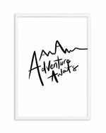 Adventure Awaits Art Print-PRINT-Olive et Oriel-Olive et Oriel-A4 | 8.3" x 11.7" | 21 x 29.7cm-White-With White Border-Buy-Australian-Art-Prints-Online-with-Olive-et-Oriel-Your-Artwork-Specialists-Austrailia-Decorate-With-Coastal-Photo-Wall-Art-Prints-From-Our-Beach-House-Artwork-Collection-Fine-Poster-and-Framed-Artwork
