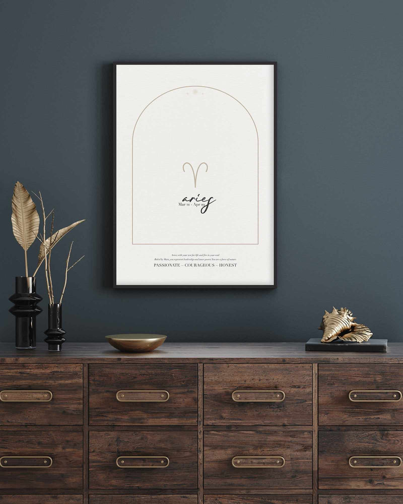 Aries Star Sign Art Print-PRINT-Olive et Oriel-Olive et Oriel-Buy-Australian-Art-Prints-Online-with-Olive-et-Oriel-Your-Artwork-Specialists-Austrailia-Decorate-With-Coastal-Photo-Wall-Art-Prints-From-Our-Beach-House-Artwork-Collection-Fine-Poster-and-Framed-Artwork