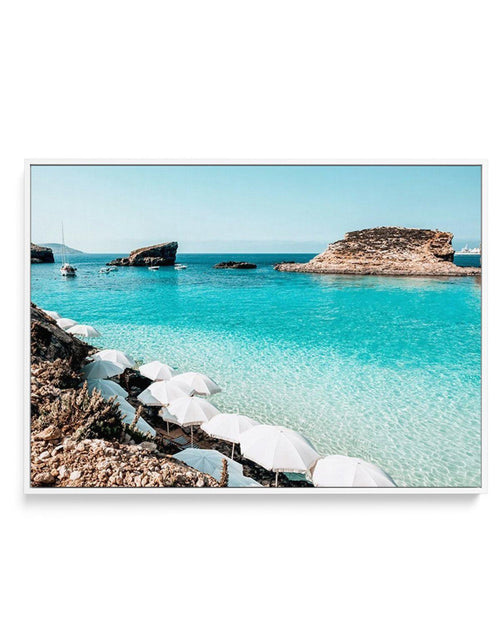 Blue Lagoon, Malta | Framed Canvas-CANVAS-You can shop wall art online with Olive et Oriel for everything from abstract art to fun kids wall art. Our beautiful modern art prints and canvas art are available from large canvas prints to wall art paintings and our proudly Australian artwork collection offers only the highest quality framed large wall art and canvas art Australia - You can buy fashion photography prints or Hampton print posters and paintings on canvas from Olive et Oriel and have th