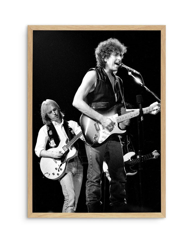 Bob Dylan & Tom Petty | Tony Mott Collection Art Print-PRINT-Olive et Oriel-Olive et Oriel-A5 | 5.8" x 8.3" | 14.8 x 21cm-Oak-With White Border-Buy-Australian-Art-Prints-Online-with-Olive-et-Oriel-Your-Artwork-Specialists-Austrailia-Decorate-With-Coastal-Photo-Wall-Art-Prints-From-Our-Beach-House-Artwork-Collection-Fine-Poster-and-Framed-Artwork