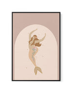 Boheme Mermaid II | Framed Canvas-CANVAS-You can shop wall art online with Olive et Oriel for everything from abstract art to fun kids wall art. Our beautiful modern art prints and canvas art are available from large canvas prints to wall art paintings and our proudly Australian artwork collection offers only the highest quality framed large wall art and canvas art Australia - You can buy fashion photography prints or Hampton print posters and paintings on canvas from Olive et Oriel and have the