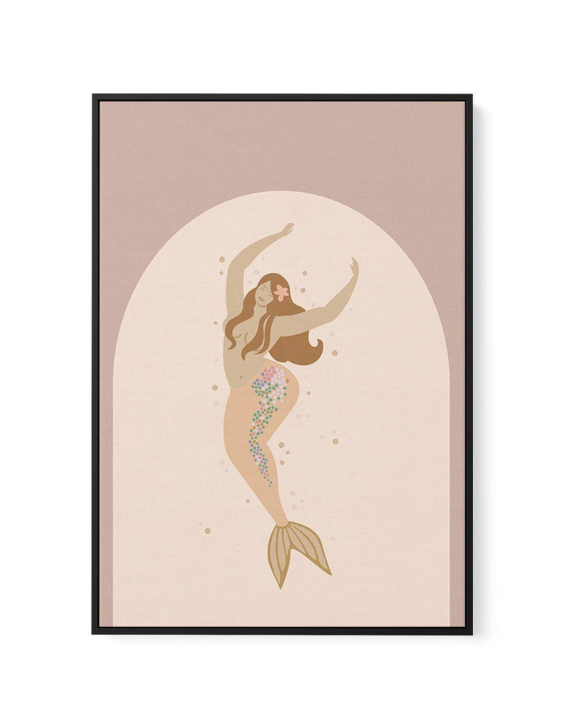 Boheme Mermaid II | Framed Canvas-CANVAS-You can shop wall art online with Olive et Oriel for everything from abstract art to fun kids wall art. Our beautiful modern art prints and canvas art are available from large canvas prints to wall art paintings and our proudly Australian artwork collection offers only the highest quality framed large wall art and canvas art Australia - You can buy fashion photography prints or Hampton print posters and paintings on canvas from Olive et Oriel and have the