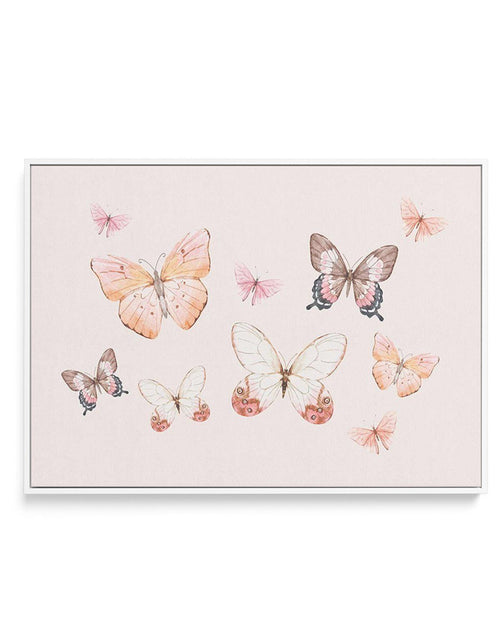 Bohemian Butterflies | LS | Framed Canvas-CANVAS-You can shop wall art online with Olive et Oriel for everything from abstract art to fun kids wall art. Our beautiful modern art prints and canvas art are available from large canvas prints to wall art paintings and our proudly Australian artwork collection offers only the highest quality framed large wall art and canvas art Australia - You can buy fashion photography prints or Hampton print posters and paintings on canvas from Olive et Oriel and 