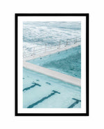 Bondi In Blue II Art Print-PRINT-Olive et Oriel-Olive et Oriel-A4 | 8.3" x 11.7" | 21 x 29.7cm-Black-With White Border-Buy-Australian-Art-Prints-Online-with-Olive-et-Oriel-Your-Artwork-Specialists-Austrailia-Decorate-With-Coastal-Photo-Wall-Art-Prints-From-Our-Beach-House-Artwork-Collection-Fine-Poster-and-Framed-Artwork