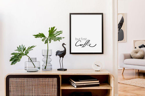 But First Coffee Art Print-PRINT-Olive et Oriel-Olive et Oriel-Buy-Australian-Art-Prints-Online-with-Olive-et-Oriel-Your-Artwork-Specialists-Austrailia-Decorate-With-Coastal-Photo-Wall-Art-Prints-From-Our-Beach-House-Artwork-Collection-Fine-Poster-and-Framed-Artwork