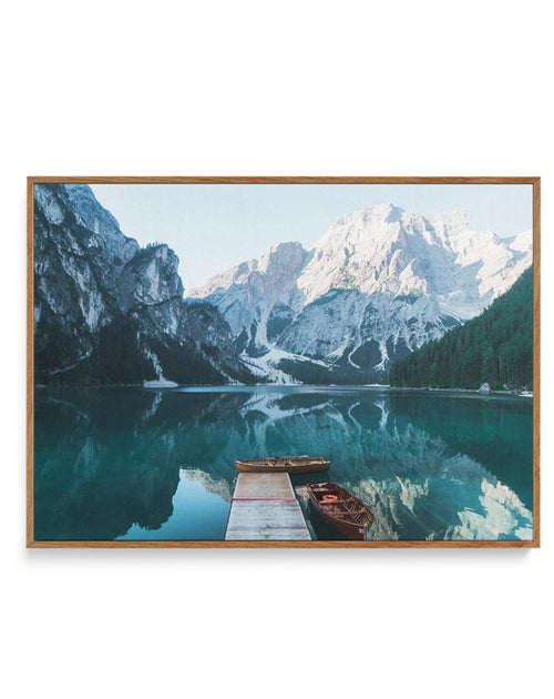 Dolomites Mountain Lake | LS | Framed Canvas-CANVAS-You can shop wall art online with Olive et Oriel for everything from abstract art to fun kids wall art. Our beautiful modern art prints and canvas art are available from large canvas prints to wall art paintings and our proudly Australian artwork collection offers only the highest quality framed large wall art and canvas art Australia - You can buy fashion photography prints or Hampton print posters and paintings on canvas from Olive et Oriel a