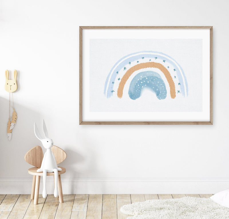 Dreamy Rainbow on Linen | LS Art Print-PRINT-Olive et Oriel-Olive et Oriel-Buy-Australian-Art-Prints-Online-with-Olive-et-Oriel-Your-Artwork-Specialists-Austrailia-Decorate-With-Coastal-Photo-Wall-Art-Prints-From-Our-Beach-House-Artwork-Collection-Fine-Poster-and-Framed-Artwork