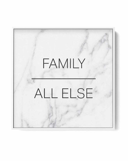 Family Over All Else SQ | Framed Canvas-CANVAS-You can shop wall art online with Olive et Oriel for everything from abstract art to fun kids wall art. Our beautiful modern art prints and canvas art are available from large canvas prints to wall art paintings and our proudly Australian artwork collection offers only the highest quality framed large wall art and canvas art Australia - You can buy fashion photography prints or Hampton print posters and paintings on canvas from Olive et Oriel and ha