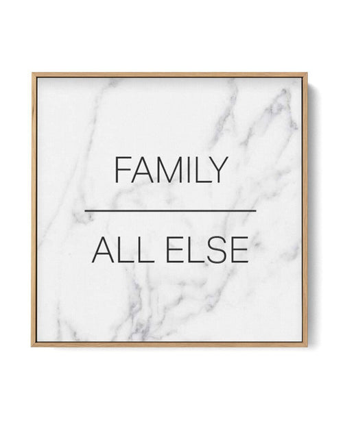 Family Over All Else SQ | Framed Canvas-CANVAS-You can shop wall art online with Olive et Oriel for everything from abstract art to fun kids wall art. Our beautiful modern art prints and canvas art are available from large canvas prints to wall art paintings and our proudly Australian artwork collection offers only the highest quality framed large wall art and canvas art Australia - You can buy fashion photography prints or Hampton print posters and paintings on canvas from Olive et Oriel and ha