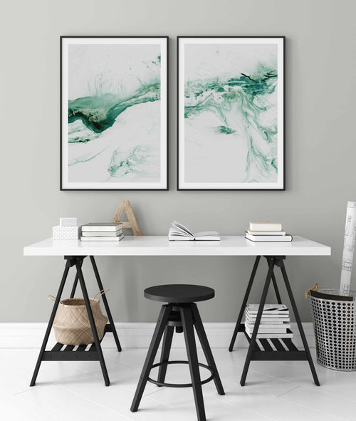 Green Abstract I Art Print-PRINT-Olive et Oriel-Olive et Oriel-Buy-Australian-Art-Prints-Online-with-Olive-et-Oriel-Your-Artwork-Specialists-Austrailia-Decorate-With-Coastal-Photo-Wall-Art-Prints-From-Our-Beach-House-Artwork-Collection-Fine-Poster-and-Framed-Artwork