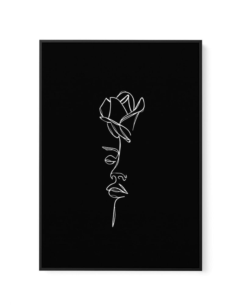 Her Wild Rose | B&W | Framed Canvas-CANVAS-You can shop wall art online with Olive et Oriel for everything from abstract art to fun kids wall art. Our beautiful modern art prints and canvas art are available from large canvas prints to wall art paintings and our proudly Australian artwork collection offers only the highest quality framed large wall art and canvas art Australia - You can buy fashion photography prints or Hampton print posters and paintings on canvas from Olive et Oriel and have t