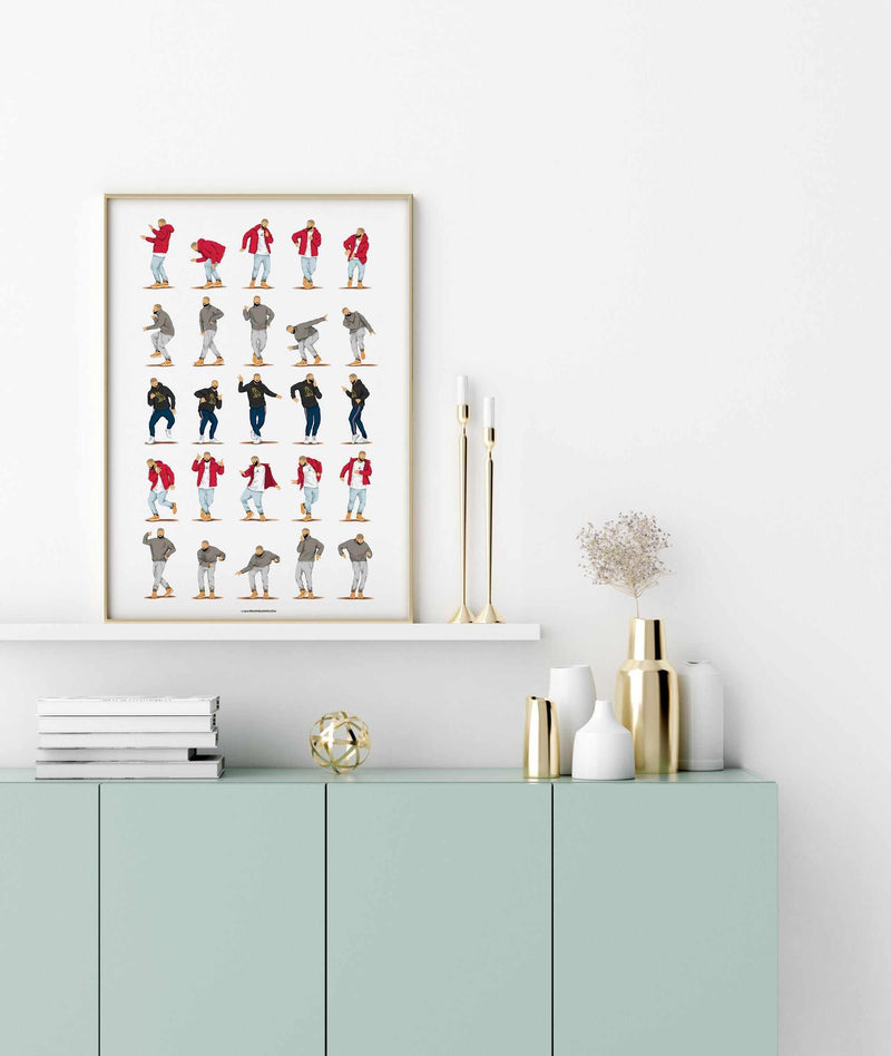 Hotline Bling | Draw Me A Song Collection Art Print-PRINT-Olive et Oriel-Olive et Oriel-Buy-Australian-Art-Prints-Online-with-Olive-et-Oriel-Your-Artwork-Specialists-Austrailia-Decorate-With-Coastal-Photo-Wall-Art-Prints-From-Our-Beach-House-Artwork-Collection-Fine-Poster-and-Framed-Artwork