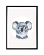 Koala Art Print-PRINT-Olive et Oriel-Olive et Oriel-A5 | 5.8" x 8.3" | 14.8 x 21cm-Black-With White Border-Buy-Australian-Art-Prints-Online-with-Olive-et-Oriel-Your-Artwork-Specialists-Austrailia-Decorate-With-Coastal-Photo-Wall-Art-Prints-From-Our-Beach-House-Artwork-Collection-Fine-Poster-and-Framed-Artwork