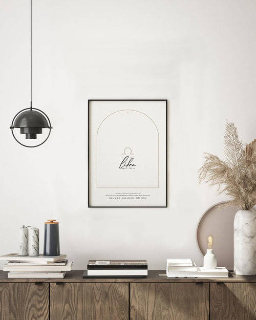 Libra Star Sign Art Print-PRINT-Olive et Oriel-Olive et Oriel-Buy-Australian-Art-Prints-Online-with-Olive-et-Oriel-Your-Artwork-Specialists-Austrailia-Decorate-With-Coastal-Photo-Wall-Art-Prints-From-Our-Beach-House-Artwork-Collection-Fine-Poster-and-Framed-Artwork