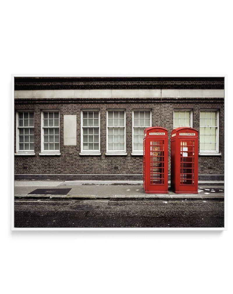 London Phone Booths | Framed Canvas-CANVAS-You can shop wall art online with Olive et Oriel for everything from abstract art to fun kids wall art. Our beautiful modern art prints and canvas art are available from large canvas prints to wall art paintings and our proudly Australian artwork collection offers only the highest quality framed large wall art and canvas art Australia - You can buy fashion photography prints or Hampton print posters and paintings on canvas from Olive et Oriel and have t