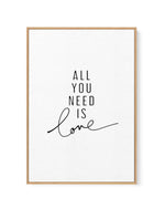 Love Is All You Need | Framed Canvas-CANVAS-You can shop wall art online with Olive et Oriel for everything from abstract art to fun kids wall art. Our beautiful modern art prints and canvas art are available from large canvas prints to wall art paintings and our proudly Australian artwork collection offers only the highest quality framed large wall art and canvas art Australia - You can buy fashion photography prints or Hampton print posters and paintings on canvas from Olive et Oriel and have 