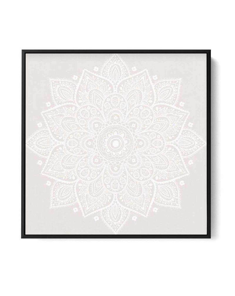 Mandala | Muted Blush SQ | Framed Canvas Art Print