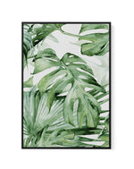 Monstera in Watercolour I | Framed Canvas-CANVAS-You can shop wall art online with Olive et Oriel for everything from abstract art to fun kids wall art. Our beautiful modern art prints and canvas art are available from large canvas prints to wall art paintings and our proudly Australian artwork collection offers only the highest quality framed large wall art and canvas art Australia - You can buy fashion photography prints or Hampton print posters and paintings on canvas from Olive et Oriel and 