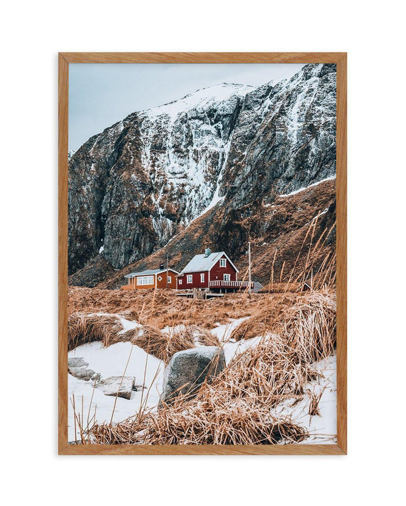 Mountain Home Art Print-PRINT-Olive et Oriel-Olive et Oriel-50x70 cm | 19.6" x 27.5"-Walnut-With White Border-Buy-Australian-Art-Prints-Online-with-Olive-et-Oriel-Your-Artwork-Specialists-Austrailia-Decorate-With-Coastal-Photo-Wall-Art-Prints-From-Our-Beach-House-Artwork-Collection-Fine-Poster-and-Framed-Artwork