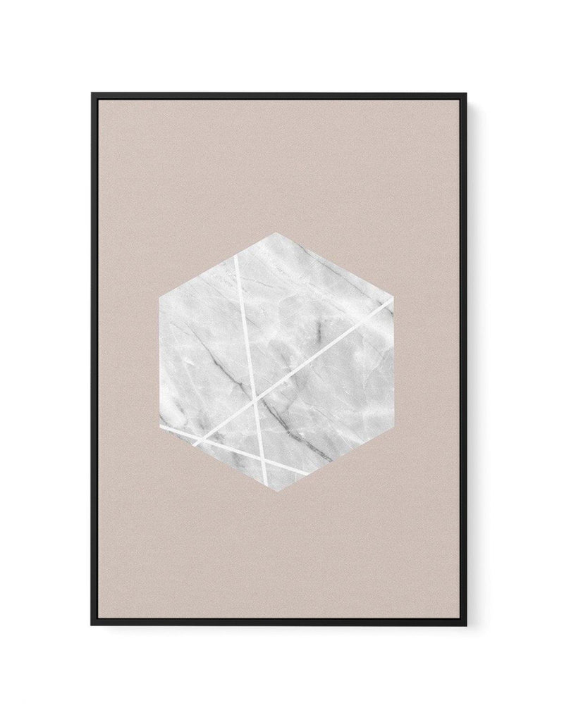 Nude Marble Hex | Framed Canvas-CANVAS-You can shop wall art online with Olive et Oriel for everything from abstract art to fun kids wall art. Our beautiful modern art prints and canvas art are available from large canvas prints to wall art paintings and our proudly Australian artwork collection offers only the highest quality framed large wall art and canvas art Australia - You can buy fashion photography prints or Hampton print posters and paintings on canvas from Olive et Oriel and have them 
