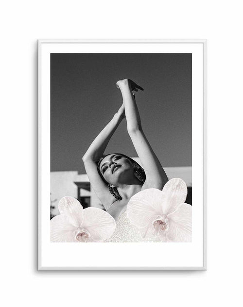 Orchids Girl II Art Print-PRINT-Olive et Oriel-Olive et Oriel-A4 | 8.3" x 11.7" | 21 x 29.7cm-Unframed Art Print-With White Border-Buy-Australian-Art-Prints-Online-with-Olive-et-Oriel-Your-Artwork-Specialists-Austrailia-Decorate-With-Coastal-Photo-Wall-Art-Prints-From-Our-Beach-House-Artwork-Collection-Fine-Poster-and-Framed-Artwork