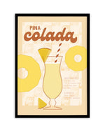 Pina Colada Art Print-PRINT-Olive et Oriel-Olive et Oriel-A5 | 5.8" x 8.3" | 14.8 x 21cm-Black-With White Border-Buy-Australian-Art-Prints-Online-with-Olive-et-Oriel-Your-Artwork-Specialists-Austrailia-Decorate-With-Coastal-Photo-Wall-Art-Prints-From-Our-Beach-House-Artwork-Collection-Fine-Poster-and-Framed-Artwork