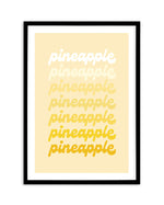 Pineapple Art Print-PRINT-Olive et Oriel-Olive et Oriel-A5 | 5.8" x 8.3" | 14.8 x 21cm-Black-With White Border-Buy-Australian-Art-Prints-Online-with-Olive-et-Oriel-Your-Artwork-Specialists-Austrailia-Decorate-With-Coastal-Photo-Wall-Art-Prints-From-Our-Beach-House-Artwork-Collection-Fine-Poster-and-Framed-Artwork