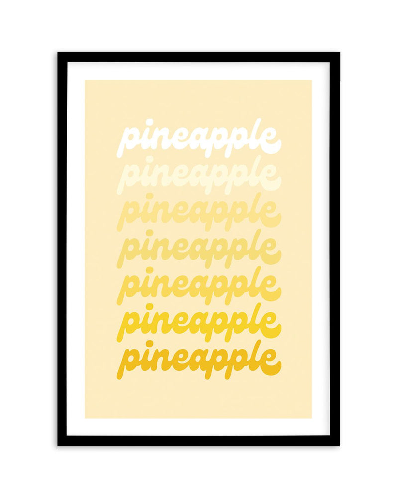 Pineapple Art Print-PRINT-Olive et Oriel-Olive et Oriel-A5 | 5.8" x 8.3" | 14.8 x 21cm-Black-With White Border-Buy-Australian-Art-Prints-Online-with-Olive-et-Oriel-Your-Artwork-Specialists-Austrailia-Decorate-With-Coastal-Photo-Wall-Art-Prints-From-Our-Beach-House-Artwork-Collection-Fine-Poster-and-Framed-Artwork
