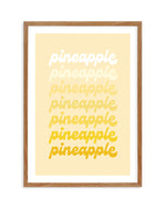 Pineapple Art Print-PRINT-Olive et Oriel-Olive et Oriel-50x70 cm | 19.6" x 27.5"-Walnut-With White Border-Buy-Australian-Art-Prints-Online-with-Olive-et-Oriel-Your-Artwork-Specialists-Austrailia-Decorate-With-Coastal-Photo-Wall-Art-Prints-From-Our-Beach-House-Artwork-Collection-Fine-Poster-and-Framed-Artwork