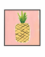 Pineapple SQ Framed Canvas-CANVAS-You can shop wall art online with Olive et Oriel for everything from abstract art to fun kids wall art. Our beautiful modern art prints and canvas art are available from large canvas prints to wall art paintings and our proudly Australian artwork collection offers only the highest quality framed large wall art and canvas art Australia - You can buy fashion photography prints or Hampton print posters and paintings on canvas from Olive et Oriel and have them deliv