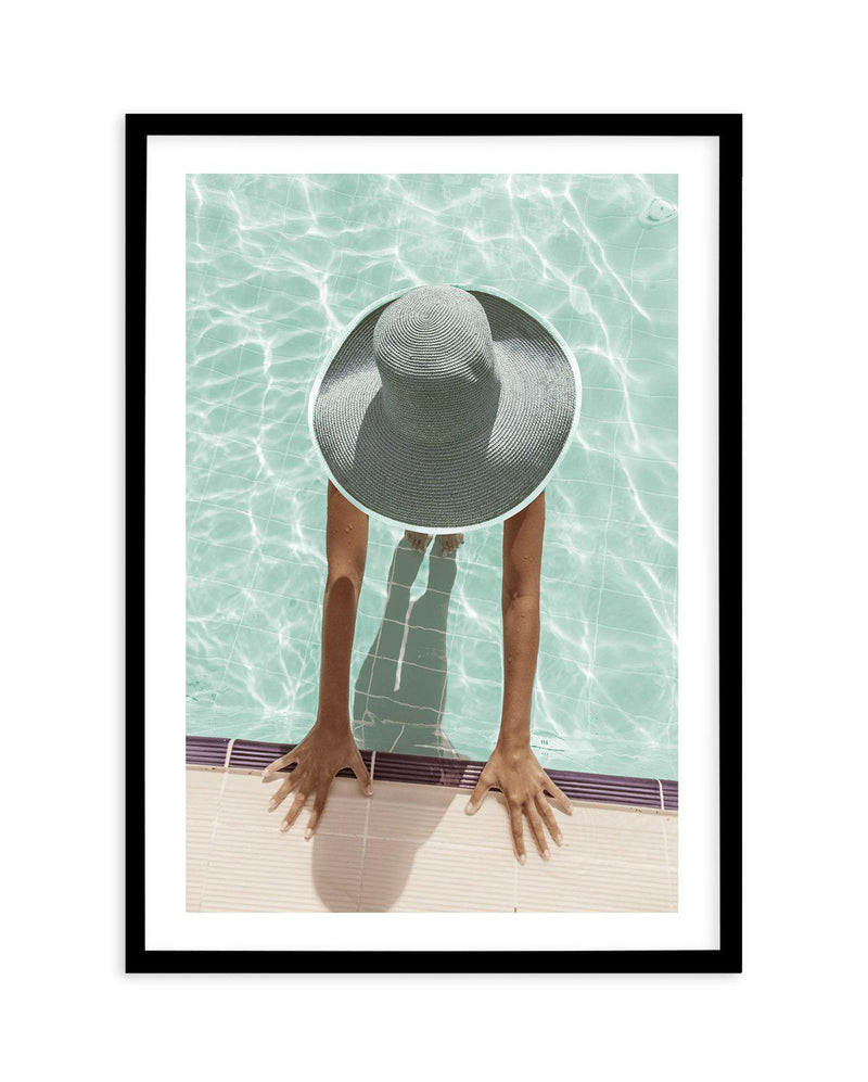 Pool Time Art Print-PRINT-Olive et Oriel-Olive et Oriel-A5 | 5.8" x 8.3" | 14.8 x 21cm-Black-With White Border-Buy-Australian-Art-Prints-Online-with-Olive-et-Oriel-Your-Artwork-Specialists-Austrailia-Decorate-With-Coastal-Photo-Wall-Art-Prints-From-Our-Beach-House-Artwork-Collection-Fine-Poster-and-Framed-Artwork