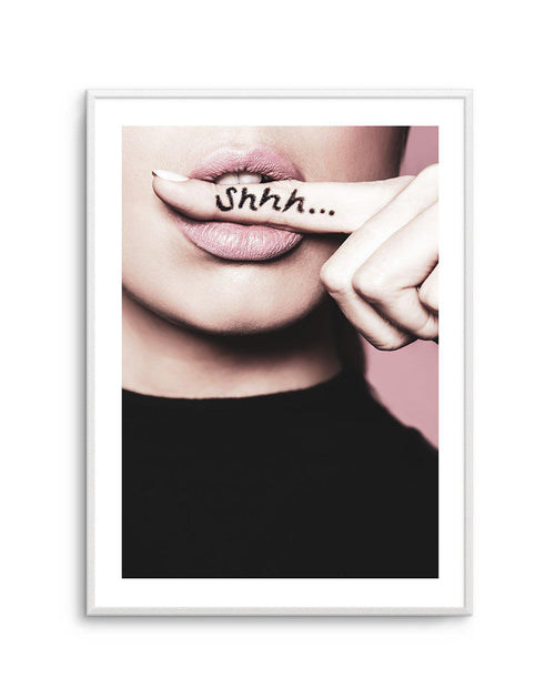 Shhh... Silence Art Print-PRINT-Olive et Oriel-Olive et Oriel-A5 | 5.8" x 8.3" | 14.8 x 21cm-Unframed Art Print-With White Border-Buy-Australian-Art-Prints-Online-with-Olive-et-Oriel-Your-Artwork-Specialists-Austrailia-Decorate-With-Coastal-Photo-Wall-Art-Prints-From-Our-Beach-House-Artwork-Collection-Fine-Poster-and-Framed-Artwork