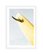 Single Fin Burnt Lemon by Mario Stefanelli Art Print-PRINT-Olive et Oriel-Mario Stefanelli-A5 | 5.8" x 8.3" | 14.8 x 21cm-White-With White Border-Buy-Australian-Art-Prints-Online-with-Olive-et-Oriel-Your-Artwork-Specialists-Austrailia-Decorate-With-Coastal-Photo-Wall-Art-Prints-From-Our-Beach-House-Artwork-Collection-Fine-Poster-and-Framed-Artwork