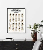 Single Ladies | Draw Me A Song Collection Art Print-PRINT-Olive et Oriel-Olive et Oriel-Buy-Australian-Art-Prints-Online-with-Olive-et-Oriel-Your-Artwork-Specialists-Austrailia-Decorate-With-Coastal-Photo-Wall-Art-Prints-From-Our-Beach-House-Artwork-Collection-Fine-Poster-and-Framed-Artwork